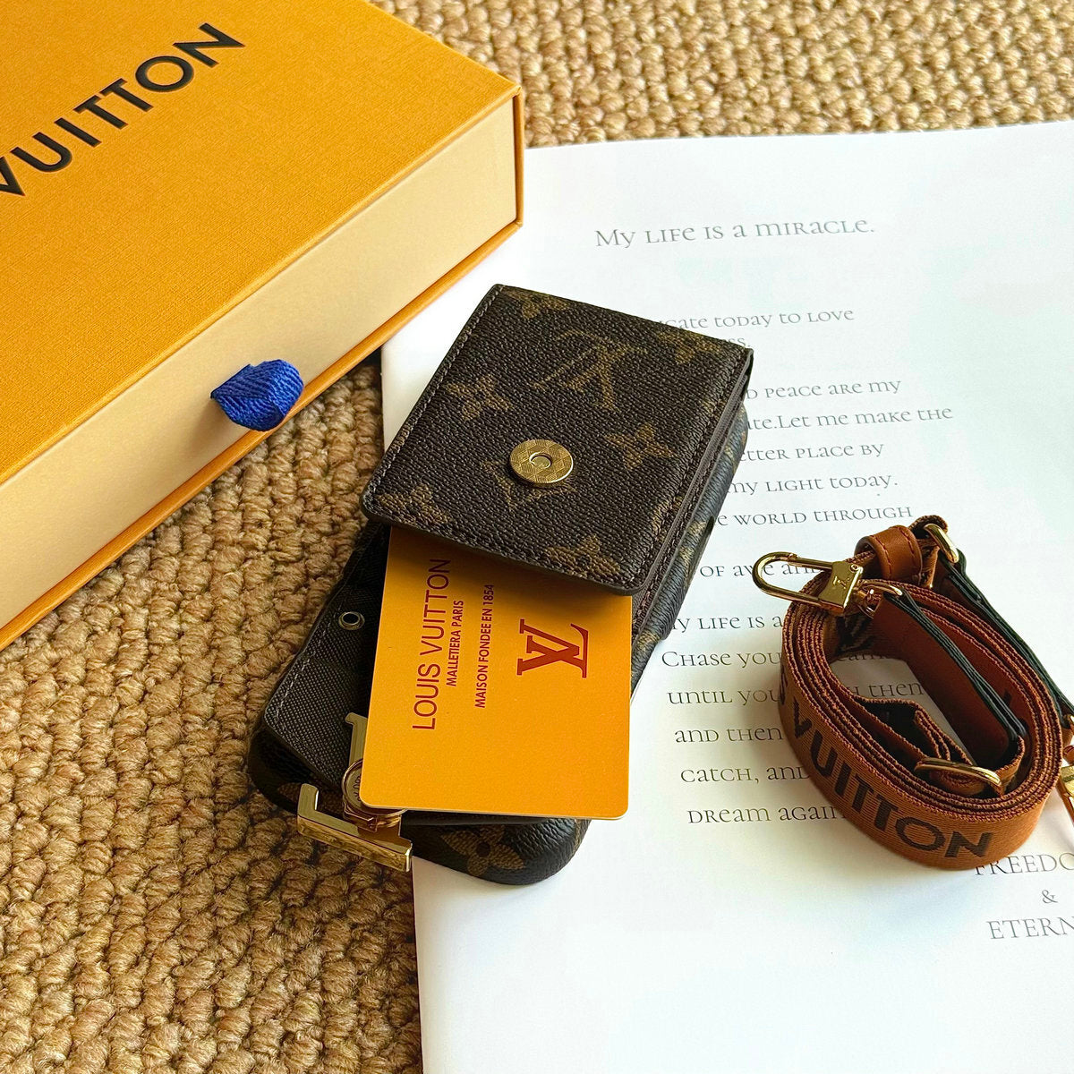 Vertical Card Slot Phone Case with Strap