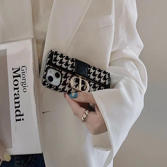 DD CD Houndstooth Card Pattern Phone Case